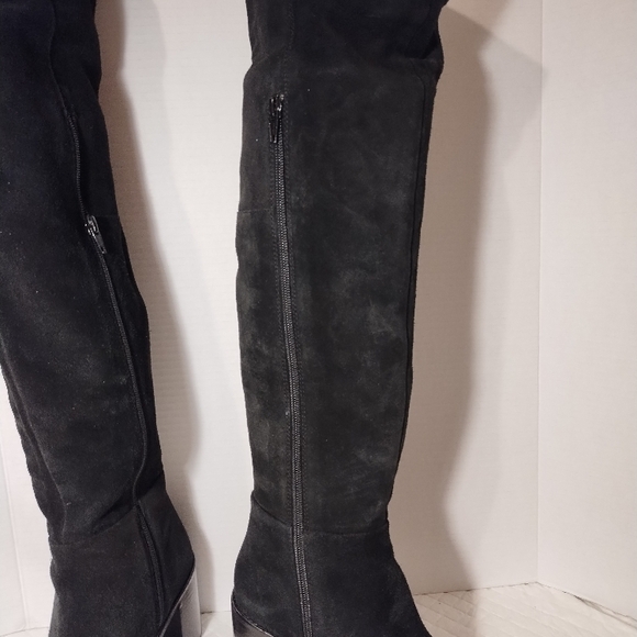 Seychelles (nwot)Gifted Black Suede Over The Knee Women's Boots - Picture 4 of 8